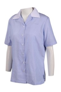 R273 訂製女裝短袖恤衫 65%棉 35%滌 新加坡 恤衫供應商